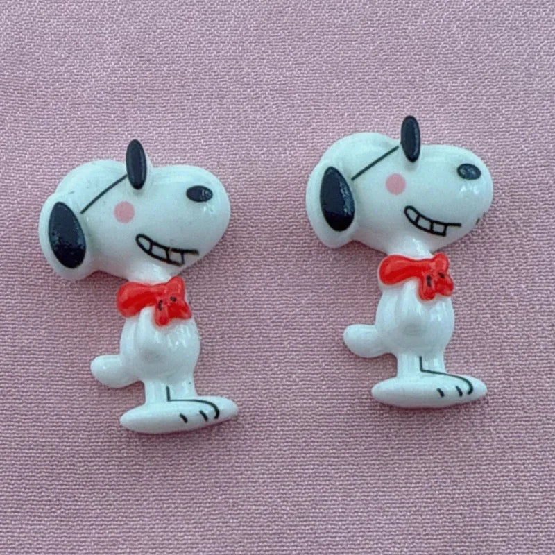 10pcs resin cute little dog pendant, DIY jewelry making earrings, keychain accessories