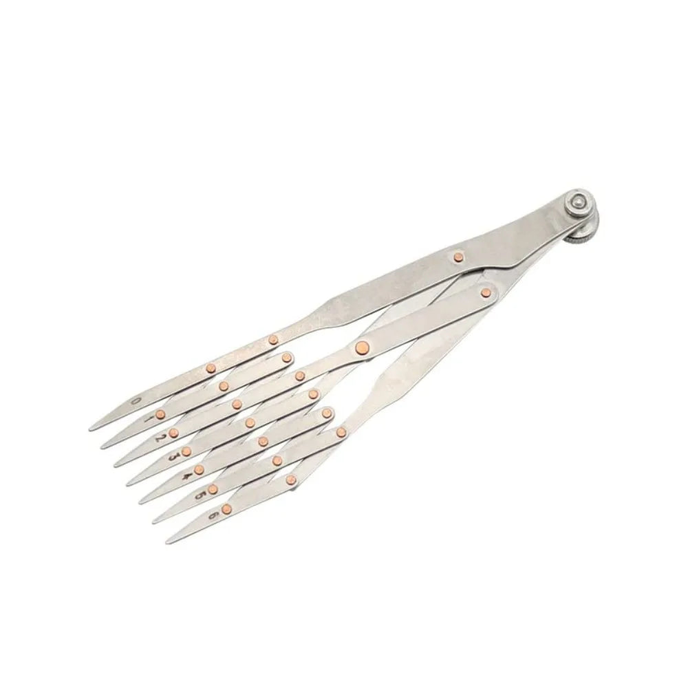 Equally Spacing Sewing Gauge Stainless Steel Quick Mark Space Divider Auxiliary Tool 5/7/11 Teeth Isometric Divider Ruler