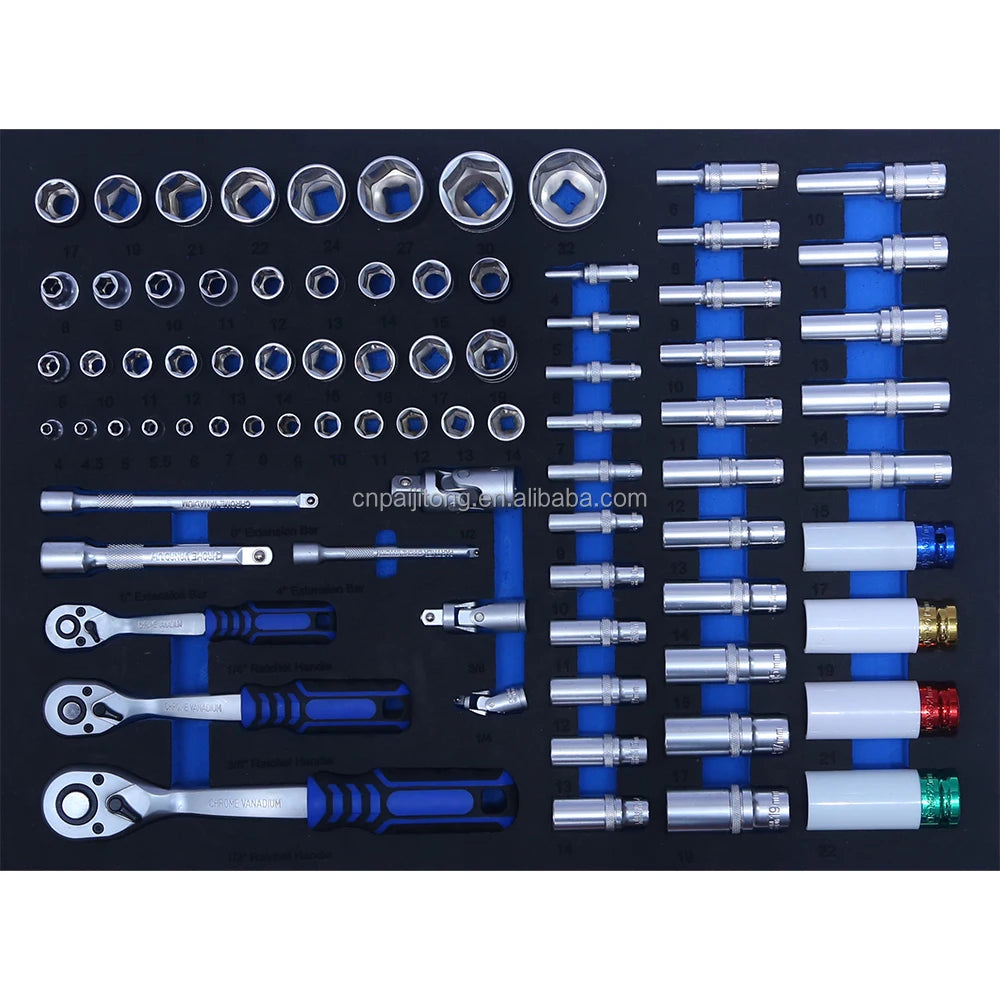 5-Drawer Auto Repair Box Cart Chest Workbench Workshop Tool Trolley Rolling Tool Cabinet With Tools