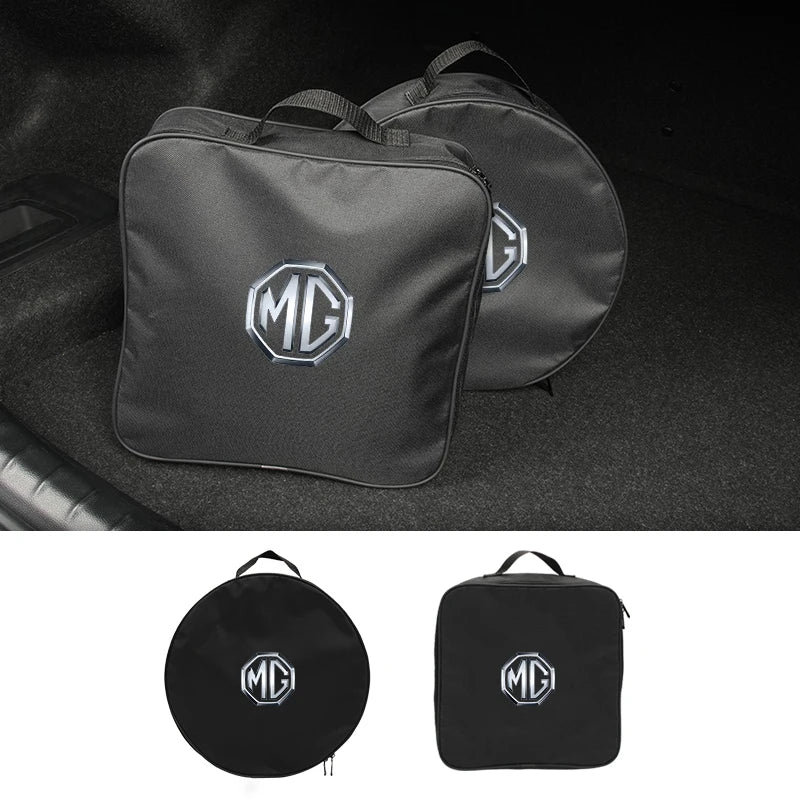 Car Charging Gun Storage Bag Trunk Cable Tools Pouch Interior For Morris Garages MG 6 3 5 7 TF ZR ZS HS GS GT Hector RX5 RX8 350