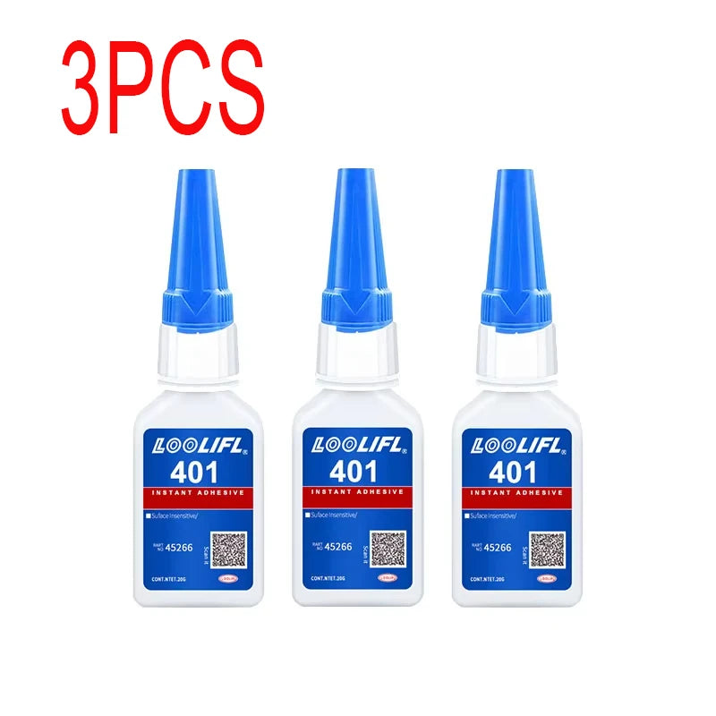 Loctite 401 Quick Glue Instant Fast Adhesive - Super Strong Multi-Purpose Colorless Liquid for DIY Repair And Bonding