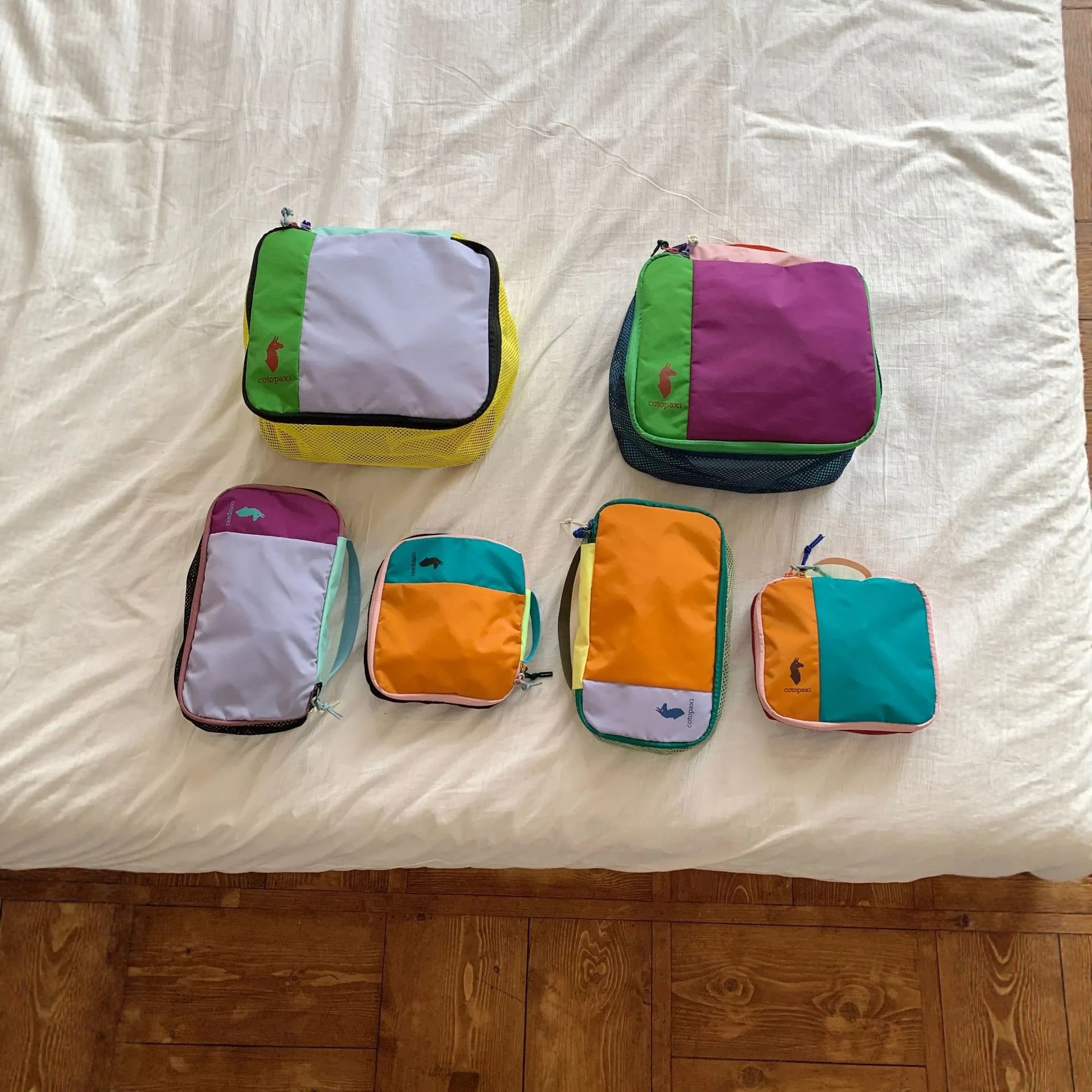 Multicolor Patchwork Travel Toiletry Bag 3PCS Set Waterproof Portable Cosmetic Storage Bags Outdoor Gym Wash Organizer Pouch