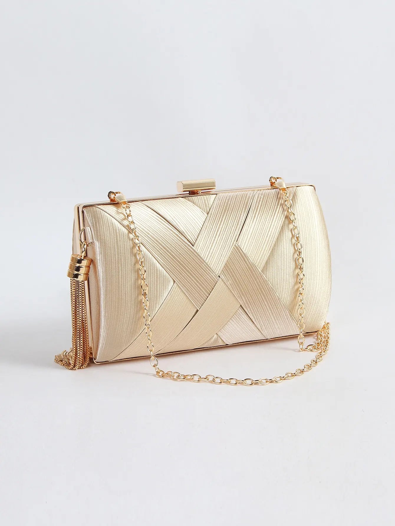 Women Clutch Bag Evening bag Fringed Evening Handbag,Lady Party Wedding Clutch Purse Chain Shoulder Cross Body Bag