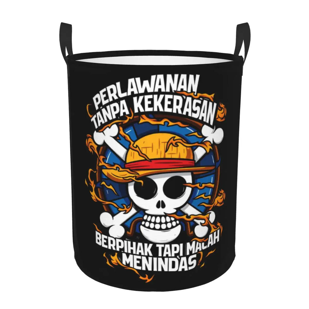 One Piece Tony Tony Chopper Laundry Basket Collapsible Anime Clothing Hamper Bathroom Organizer Storage Bins