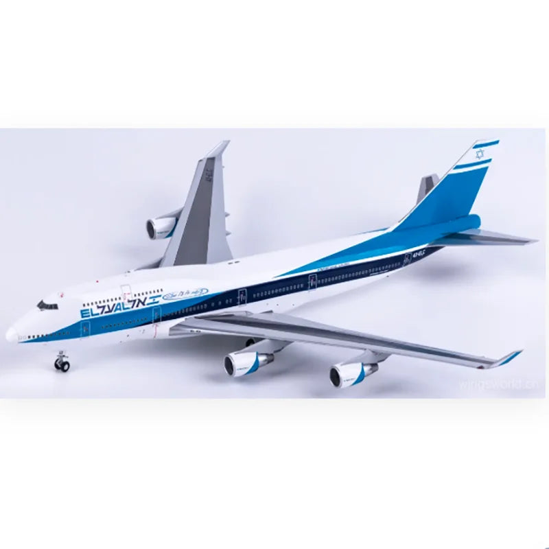 CWings Diecast 1:200 Scale Israel Airlines B747-400 4X-ELC Alloy Simulation Aircraft Model Finished Hobby Collection Toy Gift