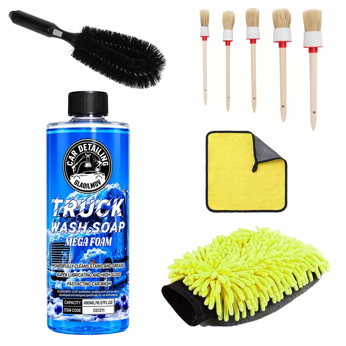 Truck Foam Car Wash Soap Super Concentrate with Hybrid Safely Lifting Dirt, Grime and Residues for an Exceptional Clean