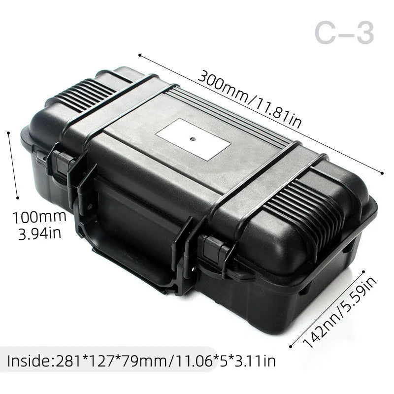 Tool Box Plastic Toolbox Waterproof Hard Case rigid Case with Foam Tool boxes Equipment toolkit Portable Toolbox for mechanics