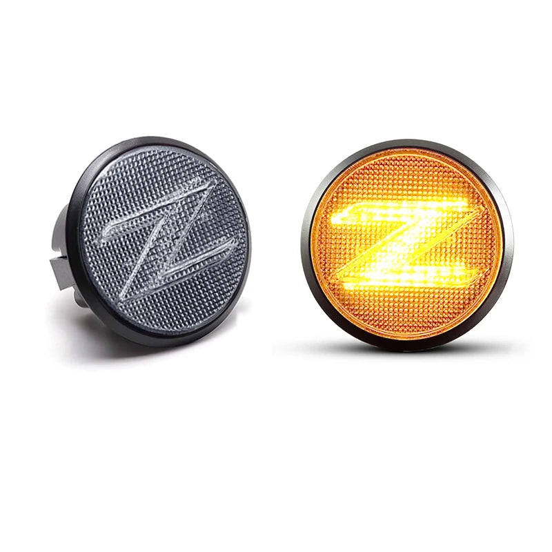 2Pcs LED Side Marker Light Dynamic Turn Signal Lamp For Nissan 370Z Z34 2009-2020 350Z Z33 2003-2009 Replace OEM 261601EK0A