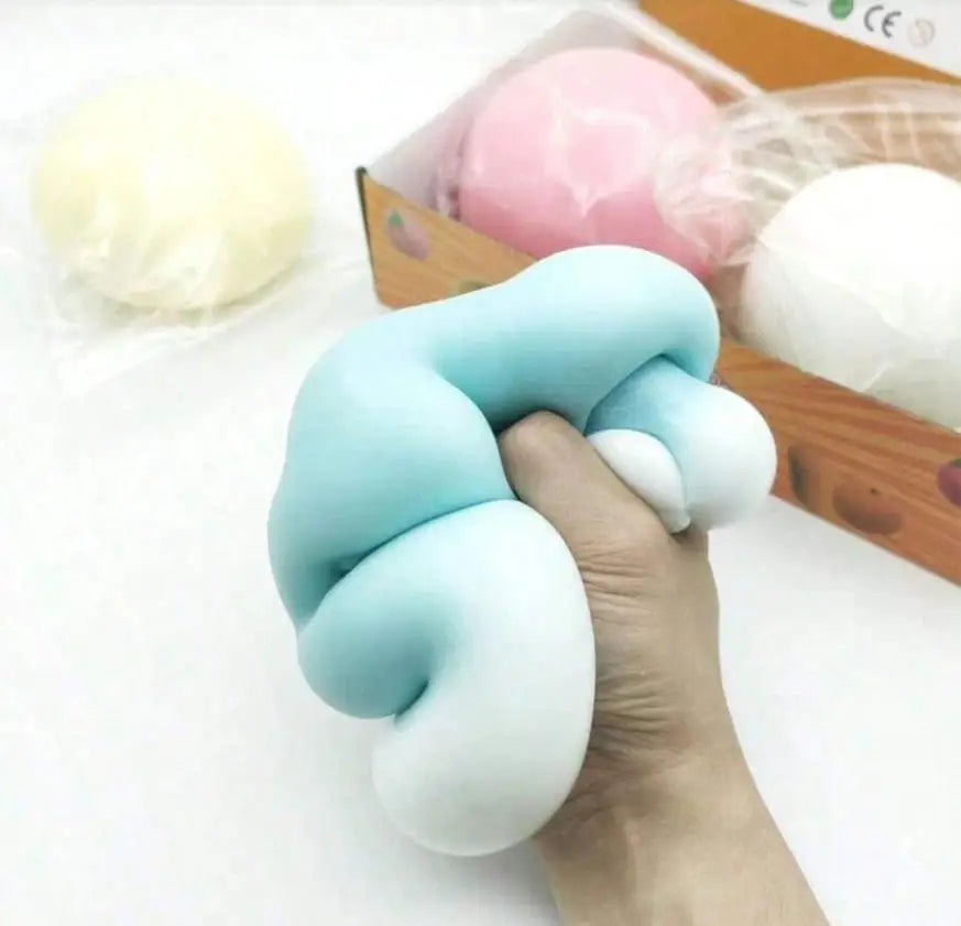 1PC 10cm Super Large Fluid Cheese Ball Stress Relief Giant Slow Rebound Squeeze Toy for Anxiety Relief And Stress Management