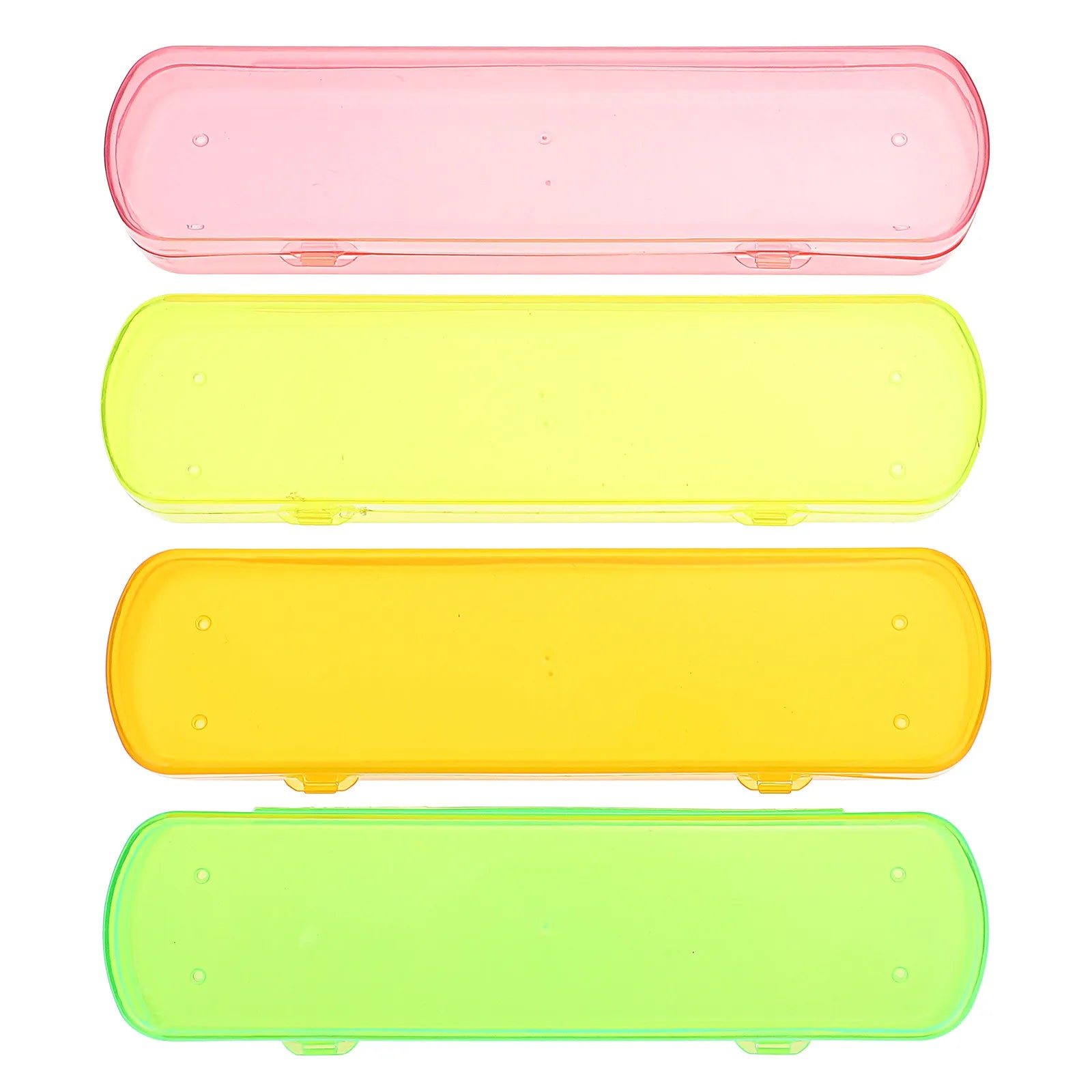 4Pcs Toothbrush Box Travel Portable Plastic Toothbrush Holder Airtight Organizer Storage Case for Business Camping