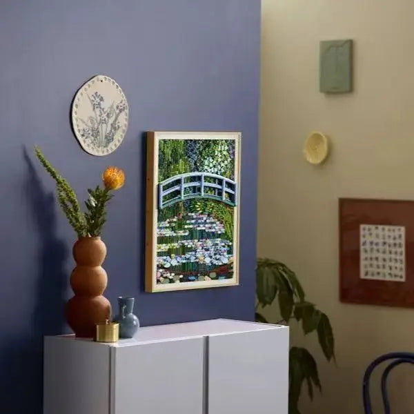 The 2026 new beautiful floral mural model is suitable for home living room decoration (limited to building blocks only)
