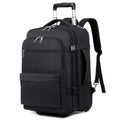 Rolling Backpack Carry On Luggage, Travel Laptop Backpack with Wheels for Men Women, Water Resistant Wheeled Rucksack Bag