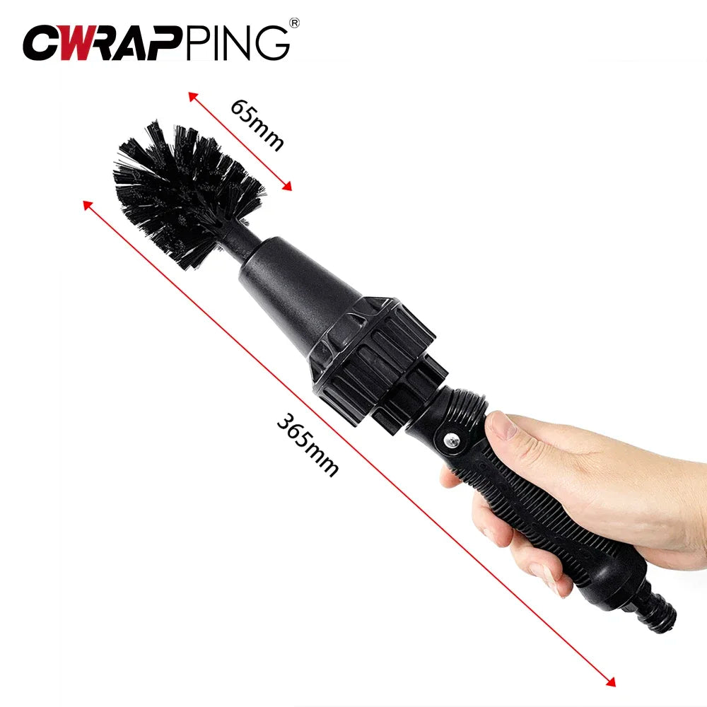 Car Wash Equipment Rotary Washer Washing Brush Water Driven Rotary Cleaning Brush Car Wheel Brushes Hand-held Auto Cleaning Tool