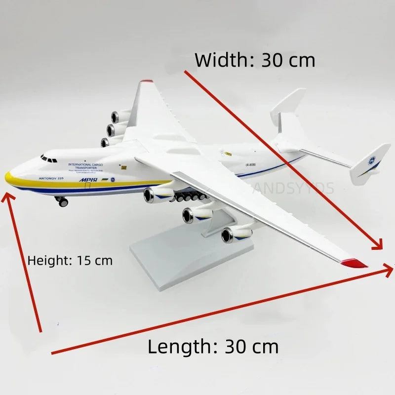 Ukraine Antonov AN225 Mriya 20cm /30CM an225 Airplane Model Aircraft Plane With Landing Gear Airplane Aviation Miniature Plane
