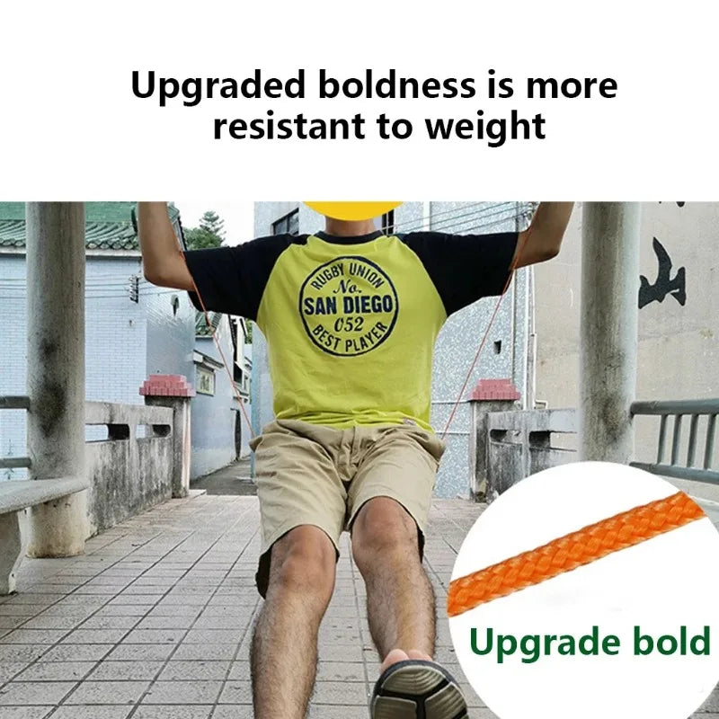 Outdoor Clothesline Laundry Drying Rope Windproof Anti-slip Retractable Cord for Hotel Camping - Portable Laundry Line Accessory