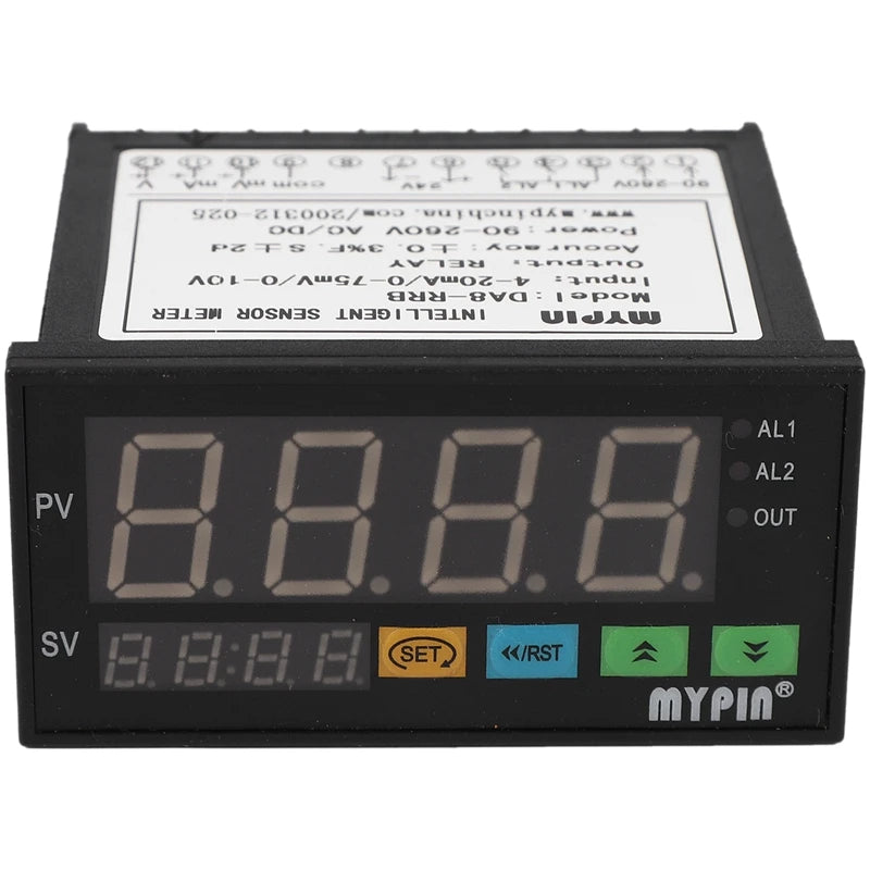 MYPIN DA8-RRB DA8-VRRB Intelligent Sensor Meter Display Controller Input 0-75mV/4-20mA/0-10V Universal Sensor Indicator