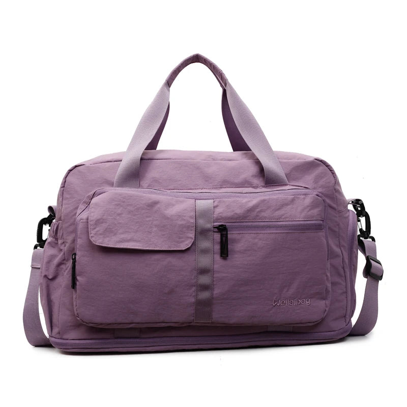 Oxford Zipper Fashion Travel Duffels Large Capacity Simple Women's Bags 2025 Hot Sale Sewing Thread Portable Travel Bags