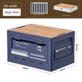 Outdoor Storage Box Camping Folding Box Camping Organizer Car Trunk Wooden Lid Industrial Air Storage Box Home Storage