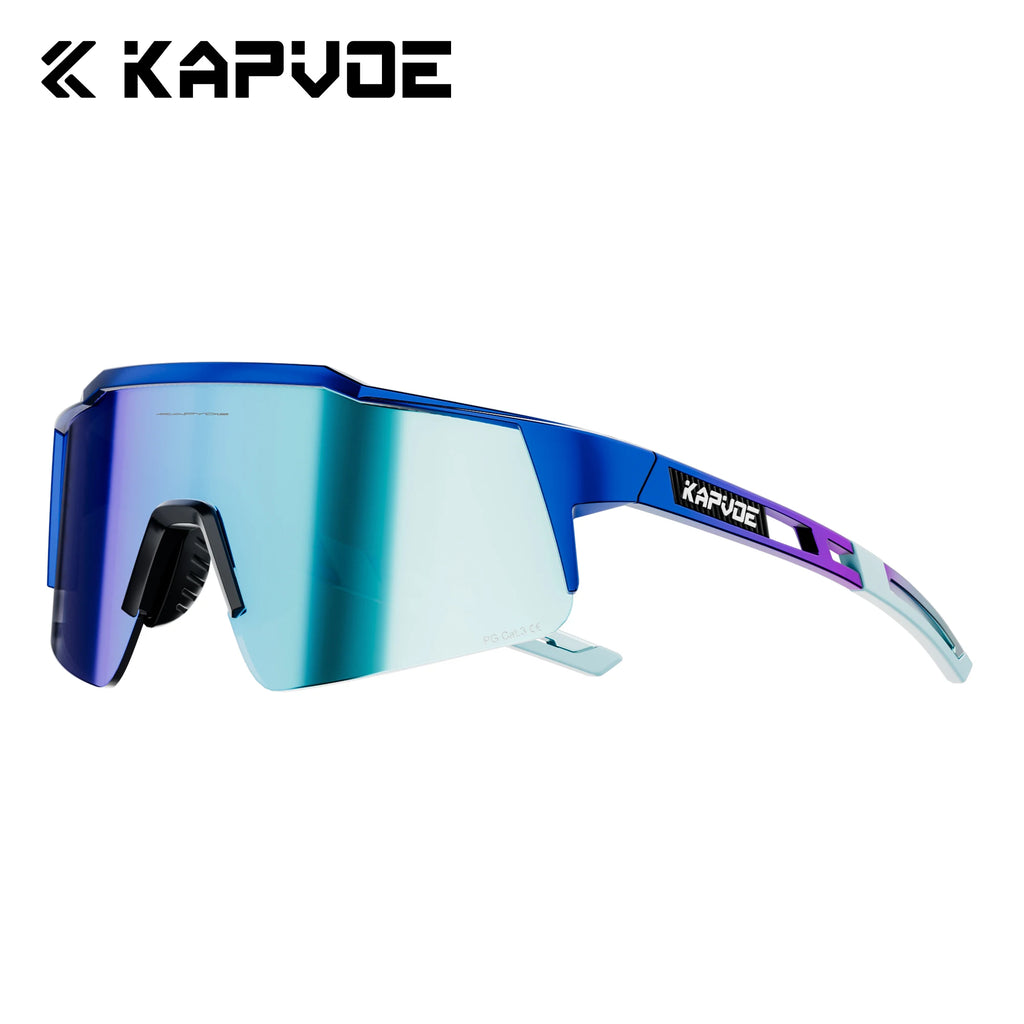 Kapvoe Hot Polarized Hiking Eyewear Men's Cycling Sunglasses Women MTB Bike Glasses Outdoor Pickball Sports Off-road Glasses