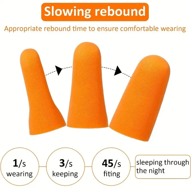 10/20/50Pairs Anti Noise Earplugs Sleep Work Learn Reduce Noise Soft Foam Convenient Durable Earplugs Packaged Separately