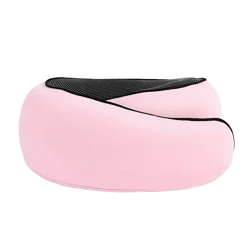 Travel Neck Pillow Memory Foam U-shaped Pillow Snail Style Travel Neck Support Portable Adjustable Soft Noon Break Sleep Pillows
