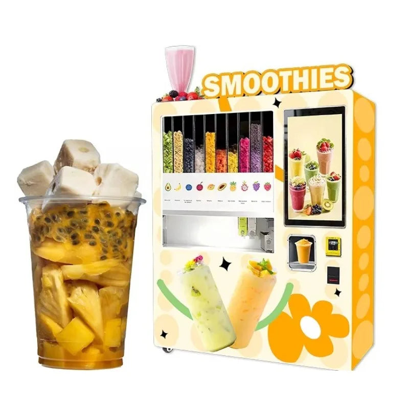 Custom Popular Design Hot Sale Frozen Fruit Smoothie Vending Machine High Traffic Areas ADA Compliant Self Service