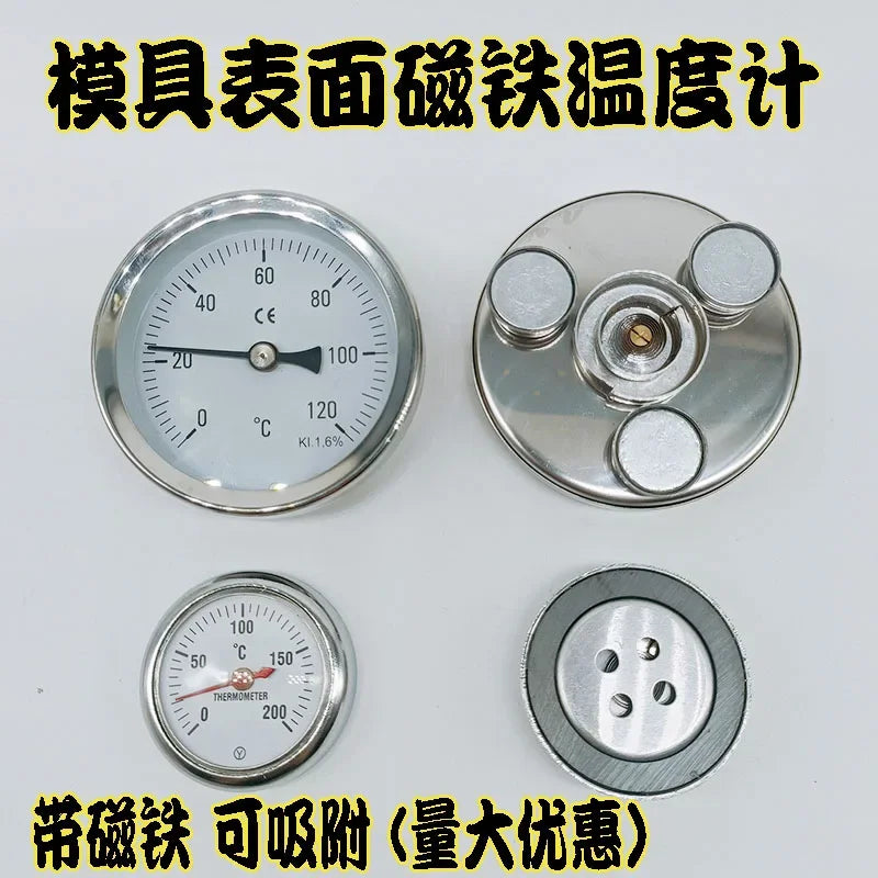 0-100 120 200300 Degrees Mold Surface Magnet Thermometer Mold Temperature Meter Iron Absorption Surface Boiler Thermometer