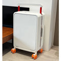 Front Opening Laptop Pocket Rolling Luggage Wide Handle Travel Suitcase 20inch Boarding Carry-On Aluminum Frame Trolley Case Bag