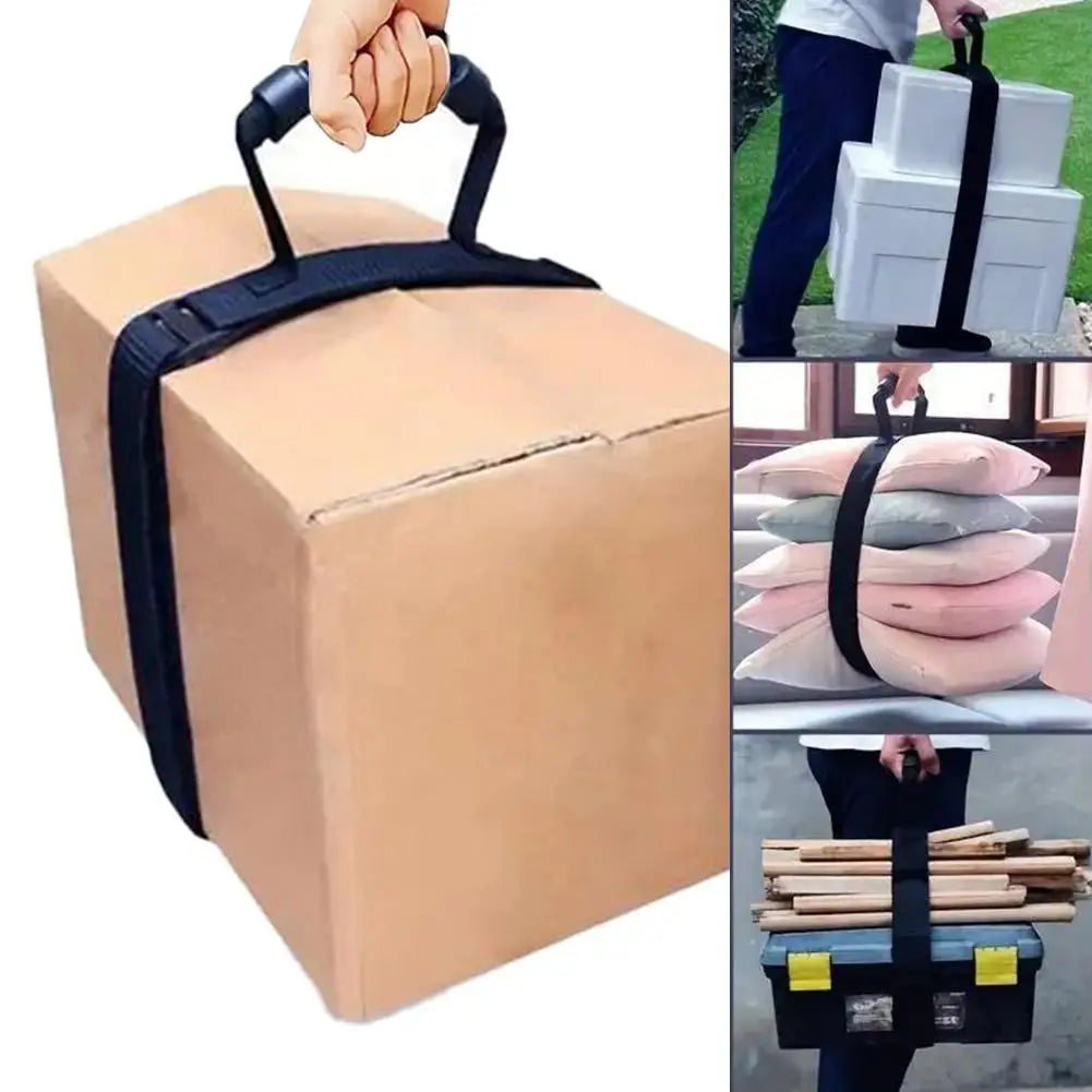 Carrying Strap Handle H Shaped Moving Belt Adjustable Lifting Heavy Box Cylinder Camping Mat Luggage Logistics Transport Tool
