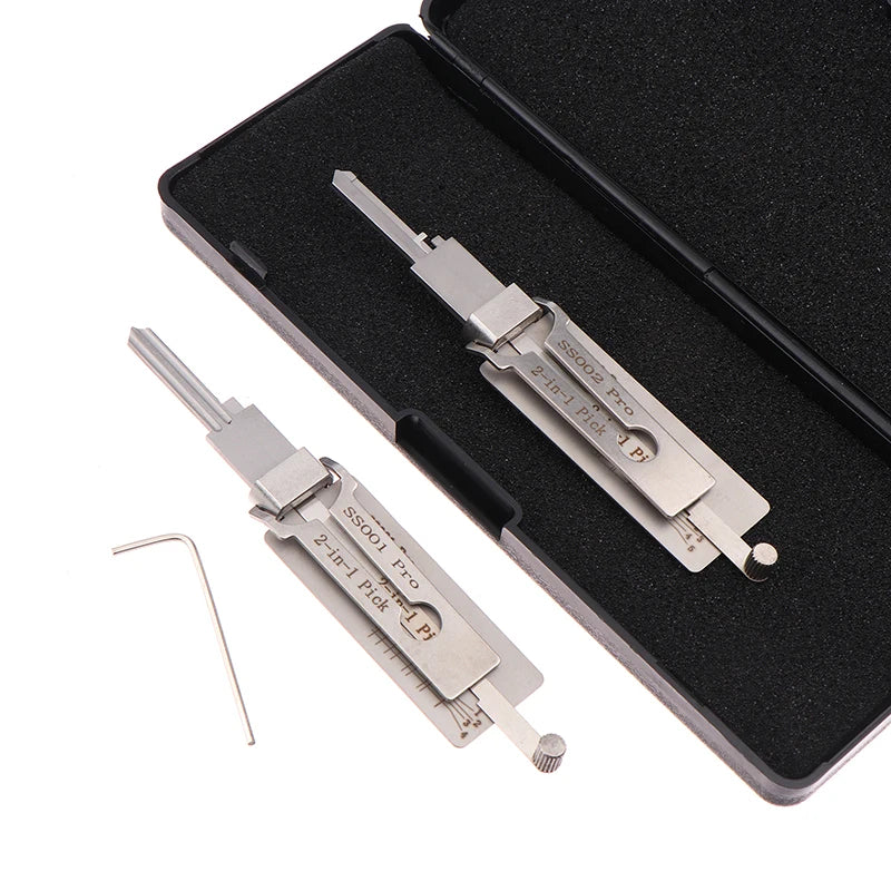Maintenance Repair Kit Key Decoder Only For Straight Groove Stainless Steel Precision Tool SS001 Pro O-ring Pickup Kit Hook Tool