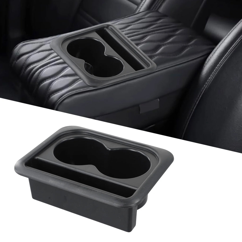 1x Tea Cup Holder Car Armrest Box Pad For Multifunctional Plastic ABS Cup Holder Storage Box Coaster Modification Accessories