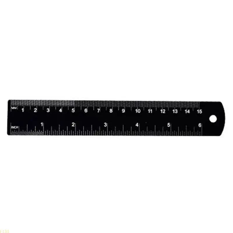 U13A Aluminum Ruler Precisions Measurement Tool Clear Scale for Everyday Measuring