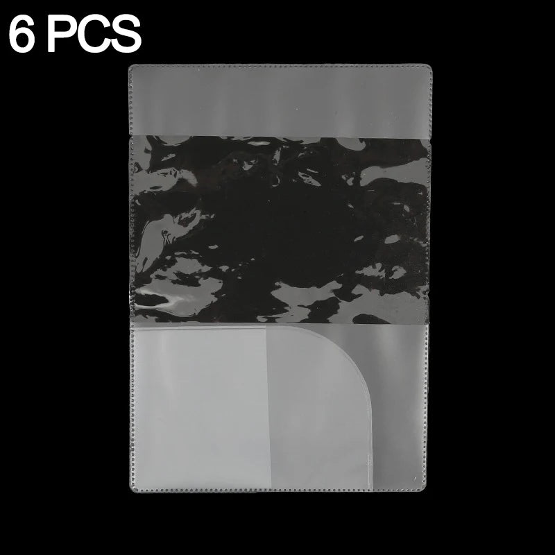 6/18pcs Passport Cover Bag Travel Passport Protective Transparent Frosted Style Available With Card Slot Passport Sleeve Case