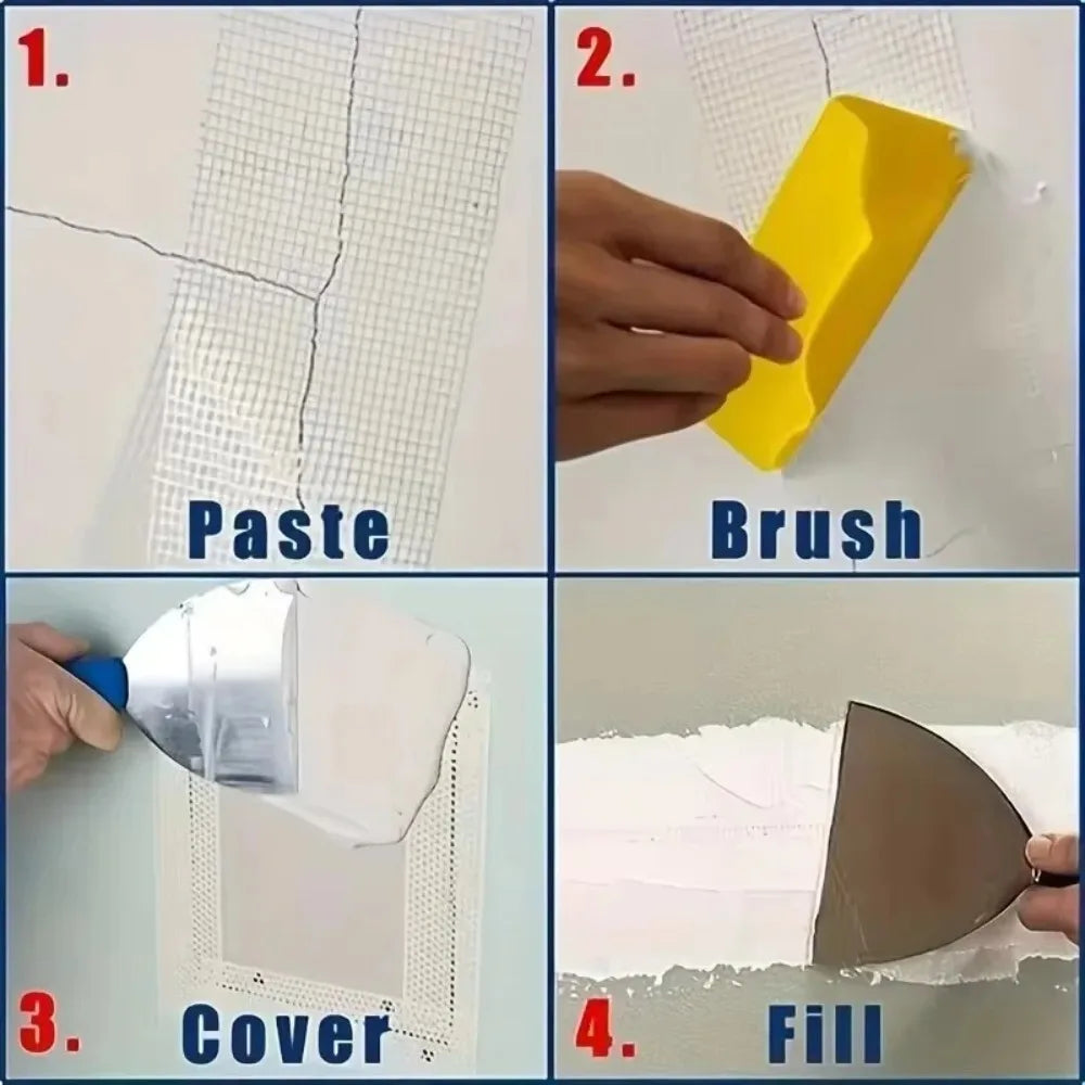 1 Roll 30M Glass fiber self-adhesive mesh tape wall crack Repair thermal insulation Decorative Mesh Seam Tape