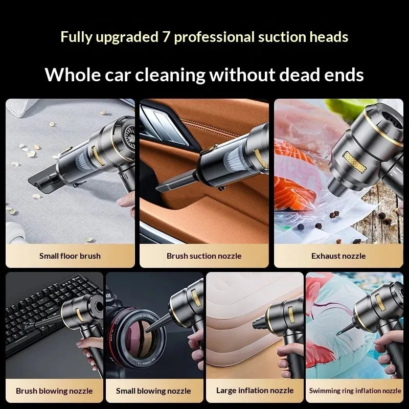 High Power Brushless Motor Wireless Handheld Car Vacuum Cleaner Portable Powerful Air Duster Home Cleaning Machine