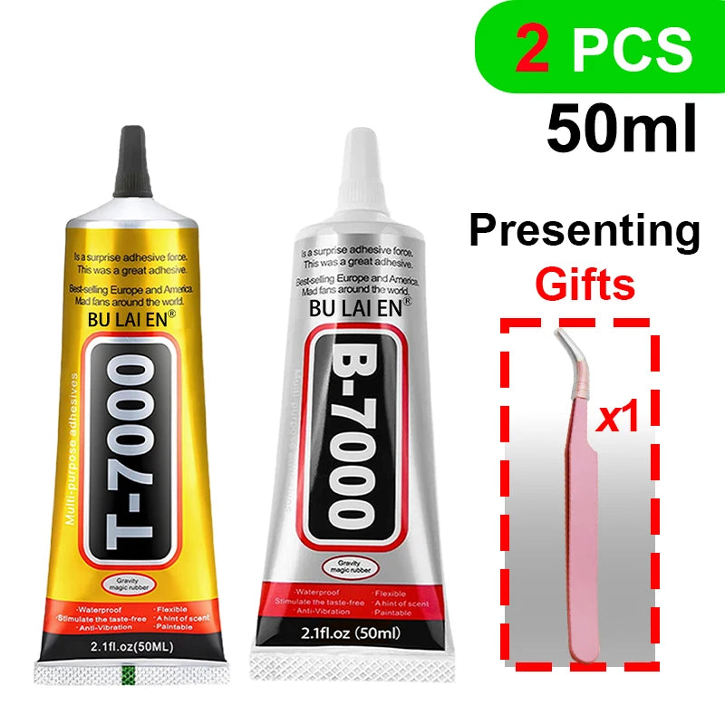 B7000+T7000 Adhesive Repair Kit For Mobile Phones, Jewellery, Displays, Back Covers & Waterproofing
