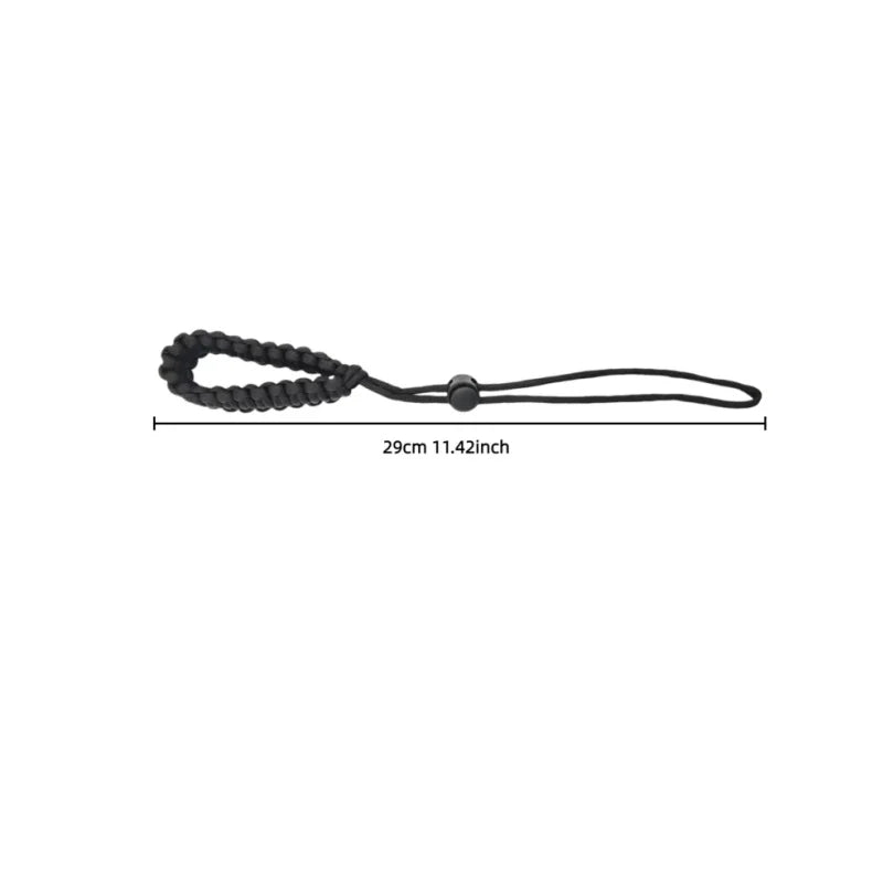 1PC Hand Wrist Strap Hand Braided Paracord Wrist Lanyard Adjustable Anti-drop Strap for Keys Small Gadgets Outdoor Use