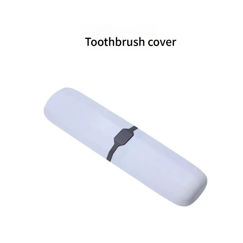 Portable Travel Toothbrush Holder, Leak-Proof & Dustproof Toothpaste Storage Case for Business Trips & Camping