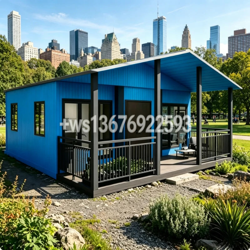 Customized 20ft 40ft Double Wing Folding Container Home 1 2 3 Bedrooms Expandable Prefab Modular House Portable Steel Home
