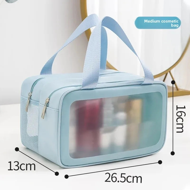 Waterproof Large Capacity Cosmetic Bag Separate Wet And Dry Travel Toiletry Storage Bag Portable Shower Makeup Storage Bag