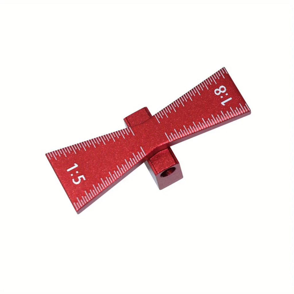 Bearing Wheel Cutter for Soft Wood ,Inch/MM Scale Ruler, Marking Gauge Dovetail Jig 1:5 1:8 Guide Aluminium Alloy Scribing Tool