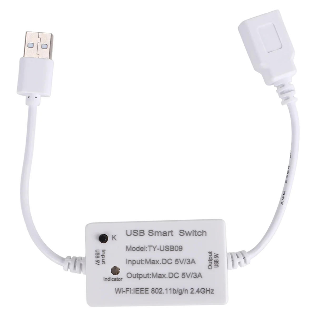 ABQR Tuya USB Smart Switch WIFI Controller Universal Breaker Timer Smart Life for USB Appliances for Home