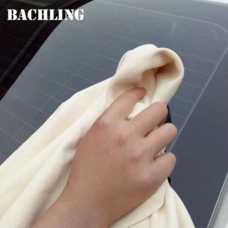 Natural Deerskin Leather Clean Cloth Car Home Washing Care Ultra Absorbent Quick Dry Towels for Car Wash Accessories