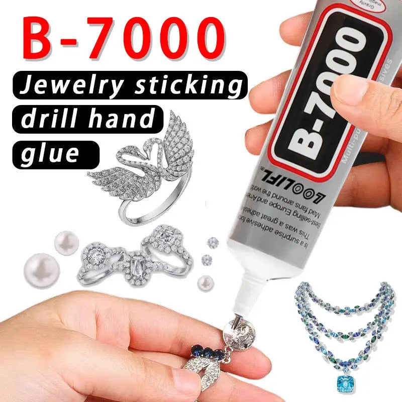 1pc B7000 transparent glue,with precision nib,rhinestone glue,rhinestone Ziai jewelry glue,jewelry glue,jewelry process makeup