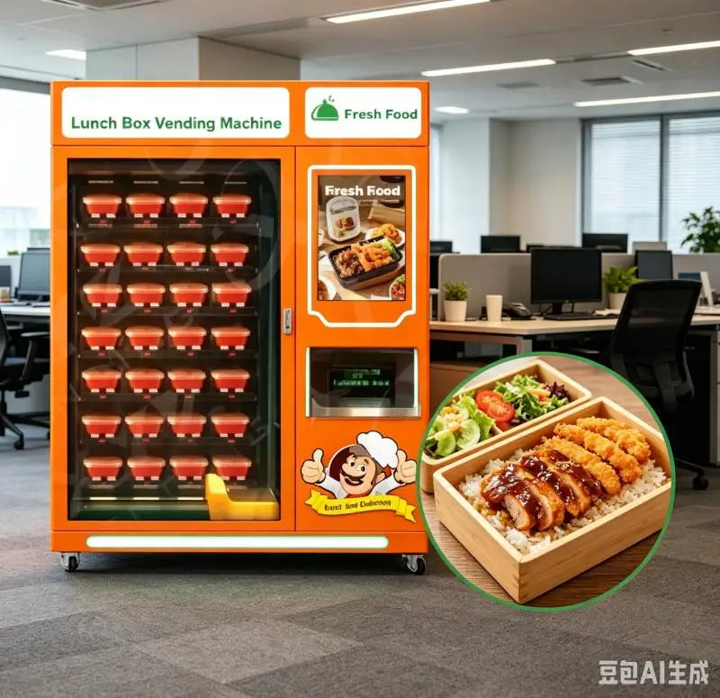 Lunch Box Vending Machine Customized Intelligent Meal Pickup Cabinet Smart Food Locker Automatic School Factory Supply