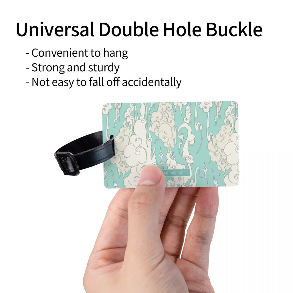 Custom Mo Dao Zu Shi Gusu Lan Logo Luggage Tag The Untamed TV Show Travel Bag Suitcase Privacy Cover ID Label