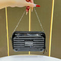 Mini Suitcase Shape Bag Fashion Luggage Bag Handbag Shoulder Bag Waterproof Bag Hard Shell Box Suitcase Purse Clutch Bag