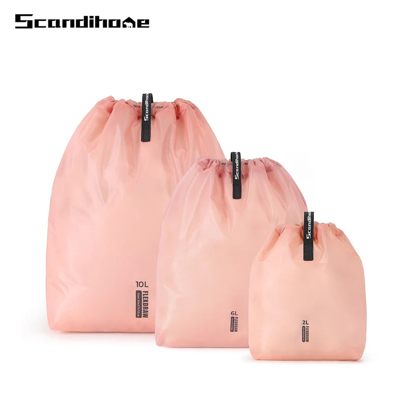 Large Capacity Waterproof Storage Bag for Clothes Travel Organizer Pouch with Multiple Pockets for Outdoor Hiking Camping