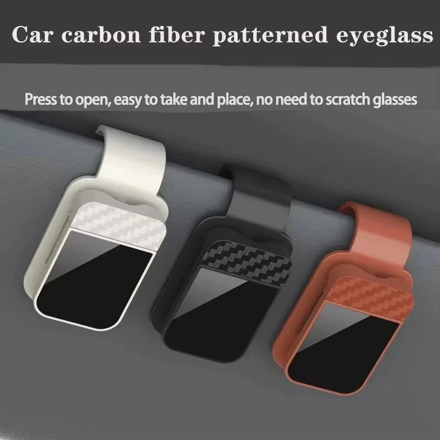 Car Sun Visor Sunglasses Clip Multifunctional Glasses Ticket Card Holder Stable Storage Practical Car Interior Accessories