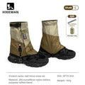HIKEMAN 20D+UHMWPE Outdoor Hiking Gaiters Windproof Large Leg Covers for Camping Skiing Mountaineering and Desert Trekking